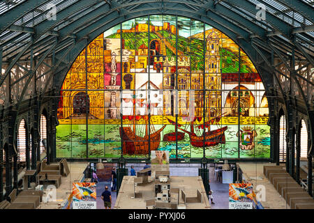 Marché Central Atarazanas Malaga, Espagne Banque D'Images