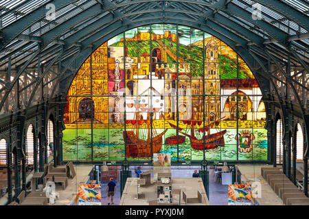 Marché Central Atarazanas Malaga, Espagne Banque D'Images