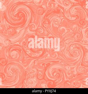 En vibrant texture dans des tons rouge corail, abstract vector background peinture numérique Illustration de Vecteur