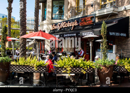 Gaslamp Quarter, San Diego, Californie. Banque D'Images