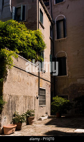 Les détails des scènes et dans les rues et les canaux de Venise, Italie Banque D'Images