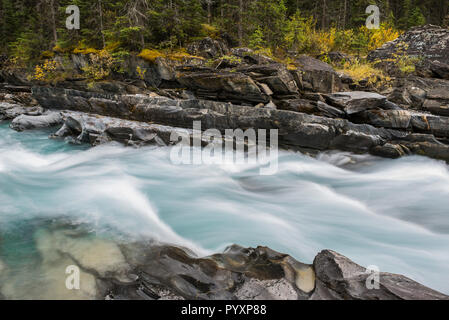 Falls Numa, rivière Vermillion, PN Kootenay, Colombie-Britannique, Canada, par Bruce Montagne/Dembinsky Assoc Photo Banque D'Images