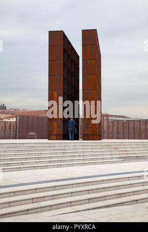 Mémorial de la Shoah à Piazza memoriale della Shoah à Bologne Italie Banque D'Images