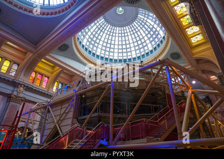 Royal Exchange Theatre à l'intérieur du Royal Exchange, Manchester, Angleterre Banque D'Images