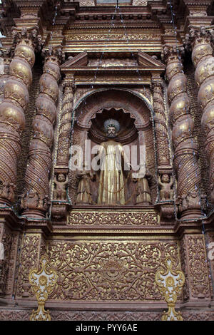 L'intérieur de l'église de la Divine Providence (Saint Cajetan) de Old Goa. Prises en Inde, août 2018. Banque D'Images