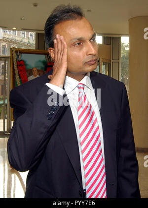 Anil Ambani président du groupe Reliance, Mumbai, Maharashtra, Inde, Asie Banque D'Images