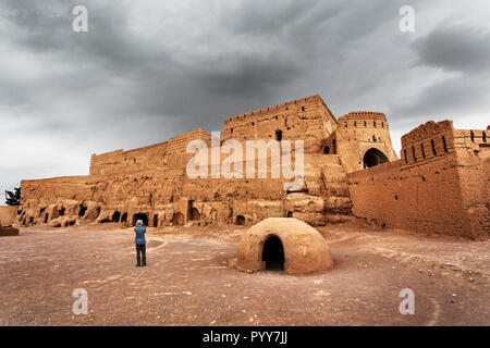 Narin Château /Meybod, Yazd La Narin Qaleh château de Meybod est construit autour d'il y a 2000 ans. Banque D'Images