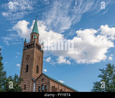 Berlin-Mitte.St.Matthäi-Kirche, église protestante de Saint Matthew construite en 1844-46 dans le style roman italien avec clocher Banque D'Images