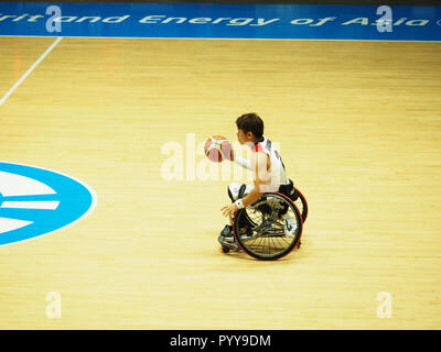 Les Jeux asiatiques 2018 Para - basket ball en fauteuil roulant Banque D'Images