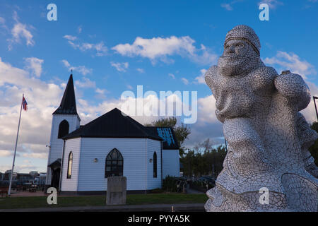 Mémorial de l'Antarctique Banque D'Images