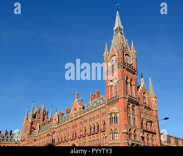 La gare St Pancras, Londres, Angleterre, Royaume-Uni Banque D'Images