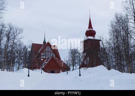 Dans l'église de Kiruna Kiruna, Suède. Banque D'Images