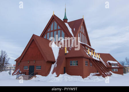 Dans l'église de Kiruna Kiruna, Suède. Banque D'Images