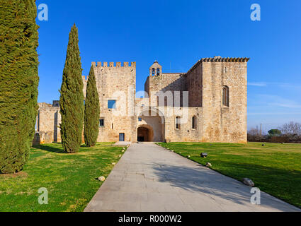 Mosteiro de Santa Maria de Flor da Rosa monastère. Knights Hospitaller aka Ordre de Malte l'Administration centrale, un ordre des croisés. Utilisé comme hôtel de Pousadas de Banque D'Images