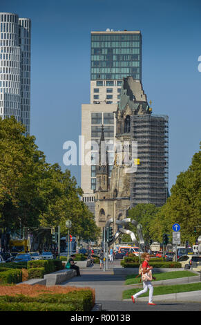 Wilhelm-impériale, l'église commémorative Tauentzien, Charlottenburg, Berlin, Allemagne, Kaiser-Wilhelm-Gedaechtniskirche, Deutschland Banque D'Images