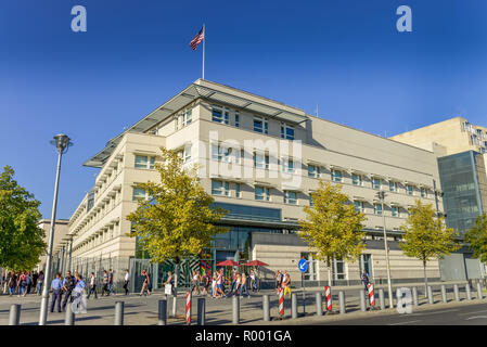 Message de l'Organisation des États-Unis d'Amérique, l'Ebert Strasse, milieu, Berlin, Allemagne, Botschaft der Vereinigten Staaten von Amerika, Mitte, Deutschland Banque D'Images