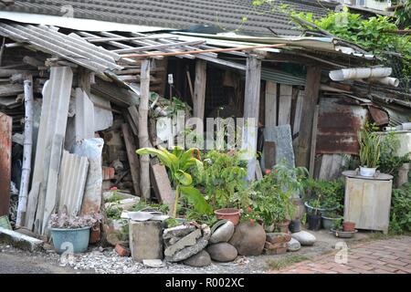 Vieux villages taïwanais, mignonnes cabanes et maisons, rues TAIWAN Banque D'Images