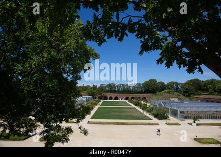 France, Normandie, Seine Maritime, Le Havre, jardins suspendus, Fort de Sainte Adresse, Banque D'Images