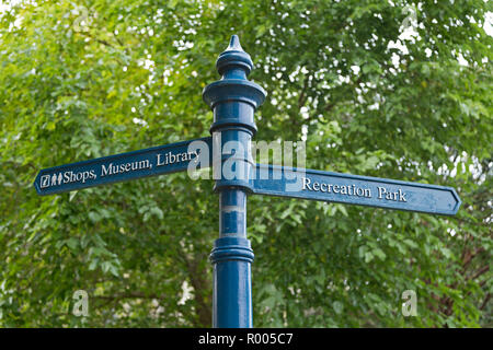 Signpost, Douvres, Angleterre, Grande-Bretagne Banque D'Images