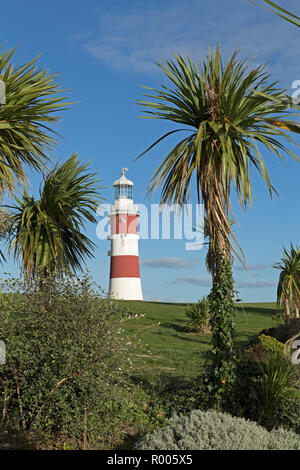 Smeaton's Tower sur Plymouth Hoe, Plymouth, Devon, Angleterre, Grande-Bretagne Banque D'Images