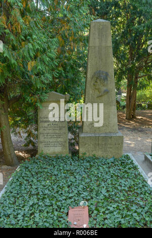 Tombe, Johann Gottlieb Fichte, Dorotheenstaedtischer Chausseestrasse, cimetière, milieu, Berlin, Allemagne, Grab, Dorotheenstaedtischer Friedhof, Mitte, Banque D'Images