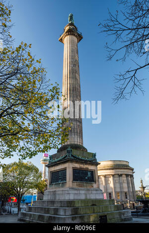 Colonne de Wellington (Waterloo Memorial), St George;s Hall, Liverpool, Merseyside Banque D'Images