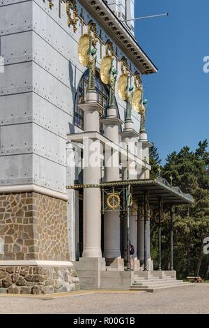 Wien, Kirche am Steinhof (auch Kirche zum Heiligen Leopold von Otto Wagner, 1904-1907) - Vienne, Steinhof (Église ou église St Léopold) par Otto Wagner Banque D'Images