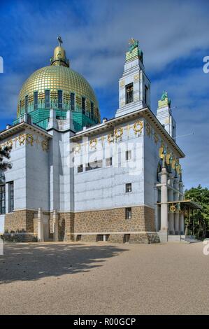 Wien, Kirche am Steinhof (auch Kirche zum Heiligen Leopold von Otto Wagner, 1904-1907) - Vienne, Steinhof (Église ou église St Léopold) par Otto Wagner Banque D'Images