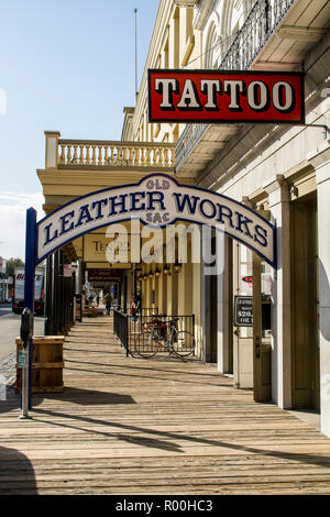 Old Sacramento State Historic Park, ancien centre historique de Sacramento, Sacramento, Californie. Banque D'Images