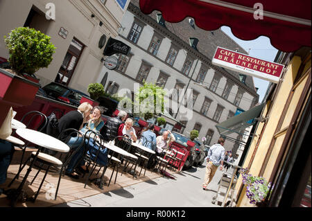 Wien, Cafe, Stallburggasse Bräunerhof Banque D'Images