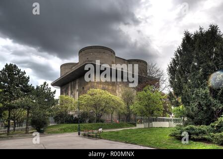 Wien, Flakturm Park Arenberg - Vienne, Flak Tower Banque D'Images