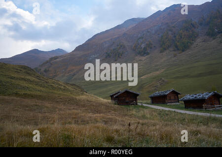 Fane Alm avec Pfundigerer, montagnes du Tyrol du Sud, Italie