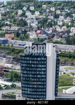 Tower Building, Scandic Hotel Narvik Narvik, Krigsmuseum, Narvik, en Norvège. Banque D'Images