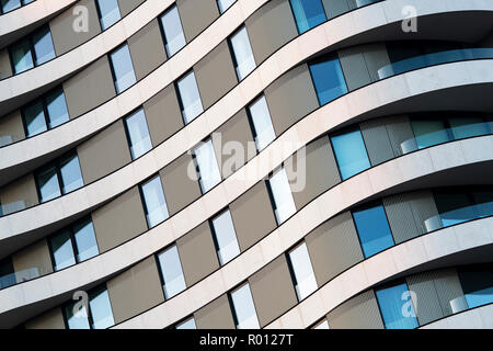 Riverwalk immeuble à appartements. L'architecture du bâtiment. Londres, Angleterre Banque D'Images