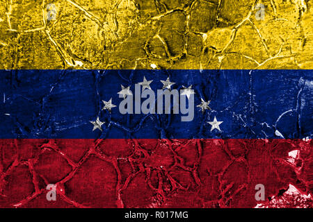 Ancien drapeau Venezuela grunge background Banque D'Images