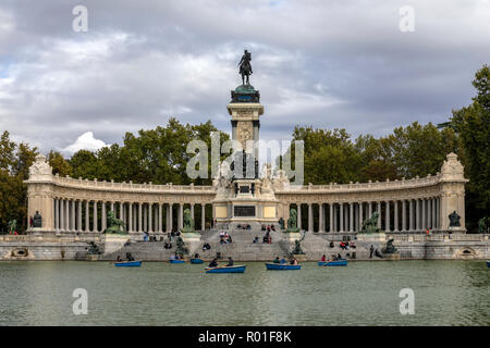 Madrid, le parc del Buen Retiro, Espagne, Europe Banque D'Images