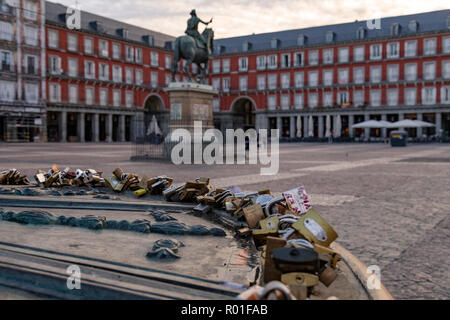 Madrid, Plaza Mayor, Espagne, Europe Banque D'Images