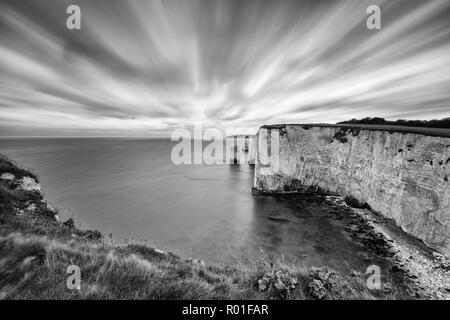 Les pinacles de Ballard vers le bas, à l'île de Purbeck, Dorset, Angleterre Banque D'Images