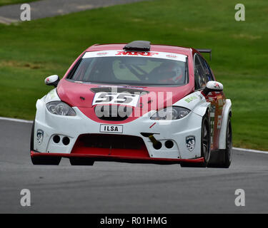 Ilsa Cox, Seat Leon Cupra Cup, classique et historique Thunder Saloon Championship, Burton Blue Oval Saloon Series, Thunder et patron, Classic Touri Banque D'Images