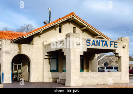 Santa Fe (Rail Runner station) à Santa Fe, Nouveau Mexique Banque D'Images