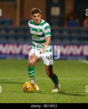 Kilmac Stadium, Dundee, Royaume-Uni. 31 octobre, 2018. Football Premiership Ladbrokes, Dundee contre Celtic ; James Forrest de Celtic sur la balle : Action Crédit Plus Sport/Alamy Live News Banque D'Images