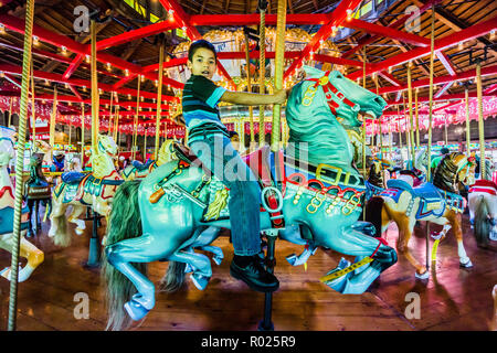 Bushnell Park Carousel   Hartford, Connecticut, USA Banque D'Images