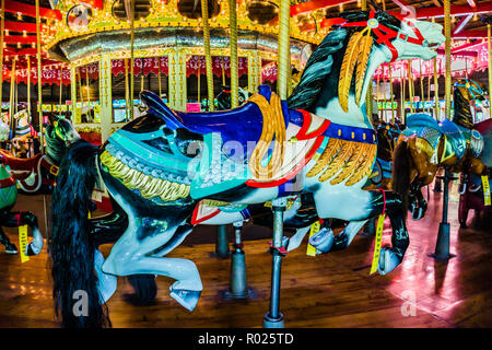 Bushnell Park Carousel   Hartford, Connecticut, USA Banque D'Images