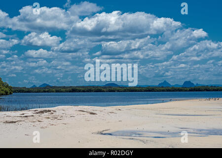 Glass House Mountains de Toorbul.Brisbane Australie Banque D'Images