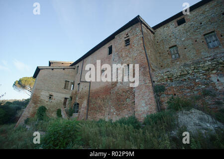 Village d'Monterongriffoli, près de San Giovanni d'asso, Montalcino (SI), toscane, italie Banque D'Images