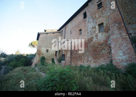 Village d'Monterongriffoli, près de San Giovanni d'asso, Montalcino (SI), toscane, italie Banque D'Images