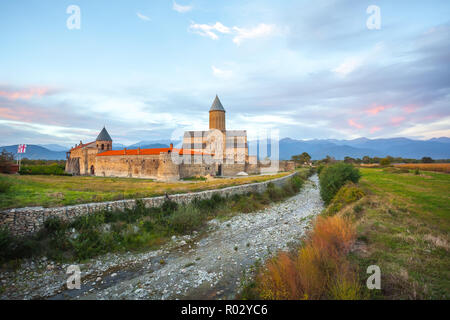 Voir d'Alaverdi - Monastère monastère orthodoxe de l'Est géorgienne dans la région Kakhetia dans l'Est de la Géorgie. Banque D'Images