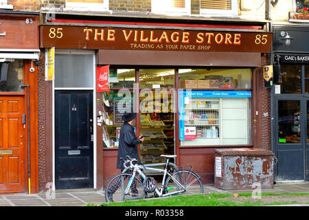 Boutique sur Lauriston Road, London, Londres, Royaume-Uni Banque D'Images