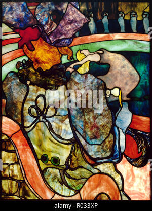 Henri de Toulouse-Lautrec, au Nouveau Cirque, Papa chrysanthème, vers 1894 Vitrail, Musée d'Orsay, Paris, France. Banque D'Images