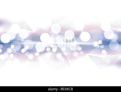 Bokeh coloré géométrique technologique abstract background vector design Illustration de Vecteur